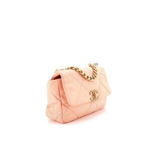 Chanel Peach Quilted Shoulder Bag